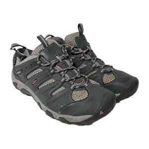 KEEN Women's Koven Waterproof Hiking Shoes Steel Grey African Violet Size 10
